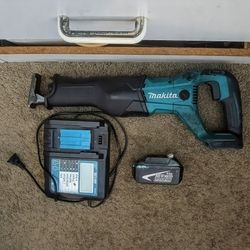 Makita Sazaw & Battery + Charger 