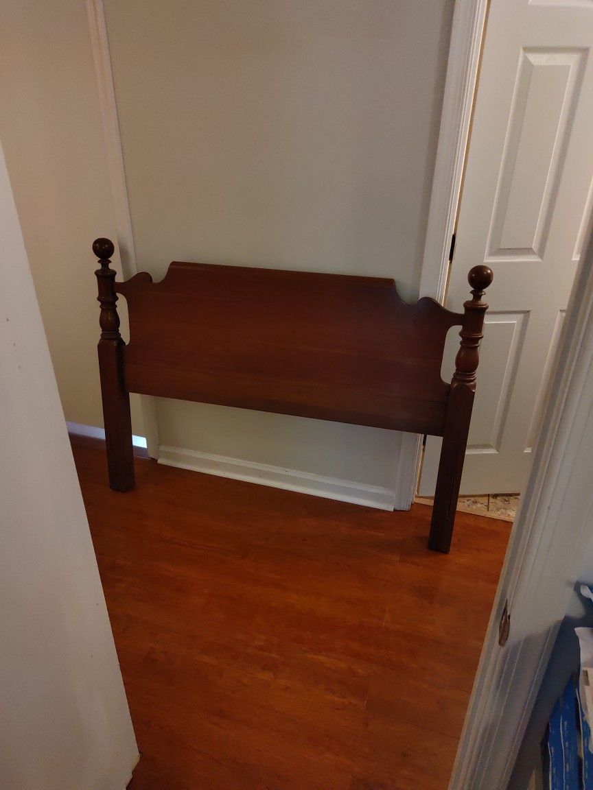 Antique Wooden Headboard (Full Size)