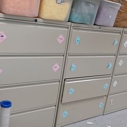 One 4 Drawer Lateral Files We Have 5 Matching. 