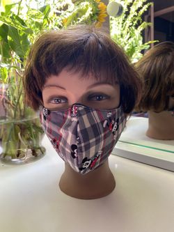 Mickey & Minnie Mouse face mask