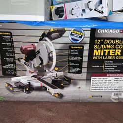 ADMIRAL 12 in. Dual-Bevel Sliding Compound Miter Saw with LED and Laser Guide