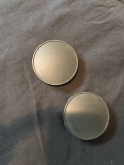 Plain black wheel caps