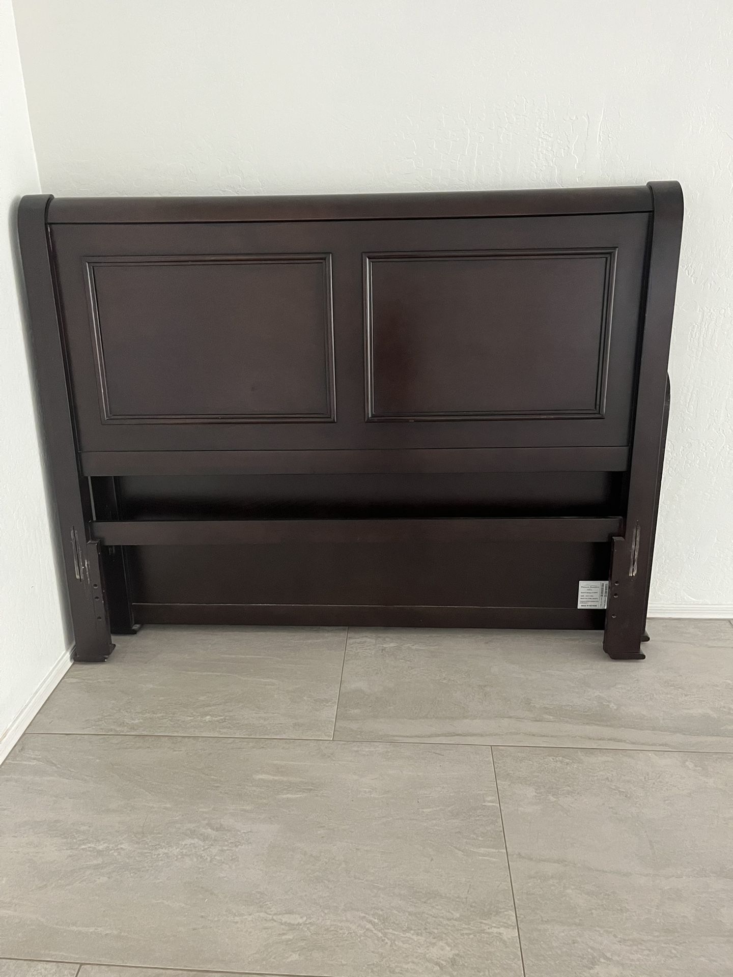 Queen Cherry Wood Bed Frame