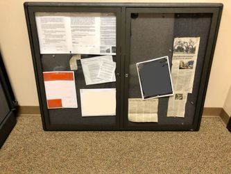 Quartet brand Enclosed Bulletin Board 48” x 36”