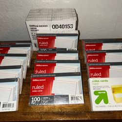 New 24 Packs Of New Index Cards