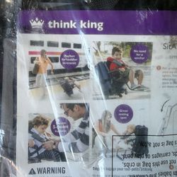 NEW Think King SitAlong Toddler Luggage Seat, Gray