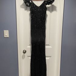 Black Sequin Formal Dress