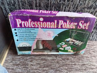 Professional poker player set