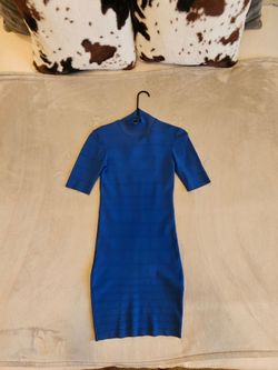 Royal Blue Bandage Bodycon Mini Dress