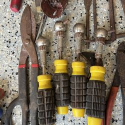 Tool Lot And Tool Box $25