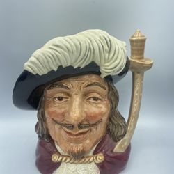 Vintage Royal Doulton  3 Musketeers Porthos Large Toby Mug/Jug 