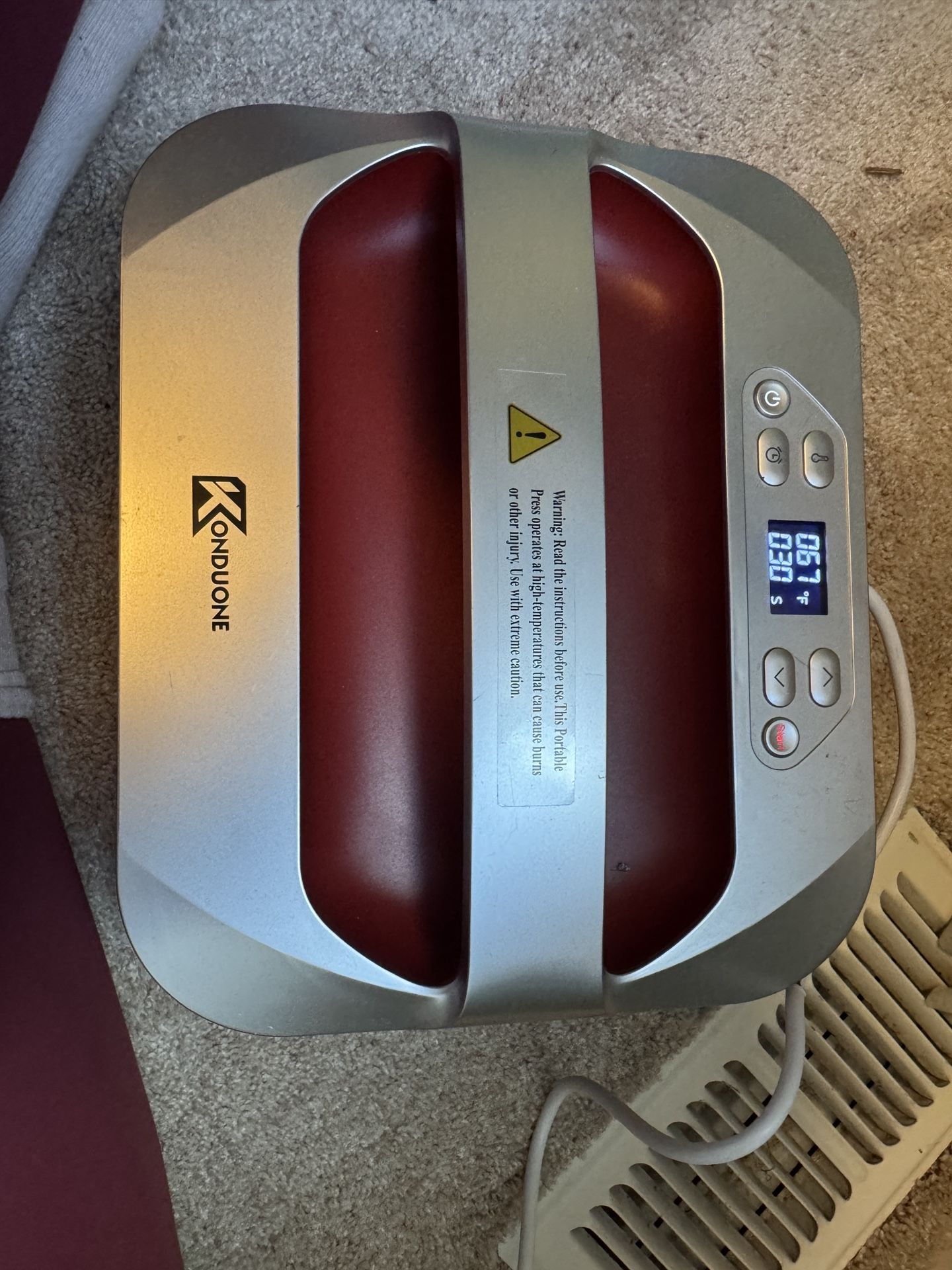 Manual Heat Press 12x10”