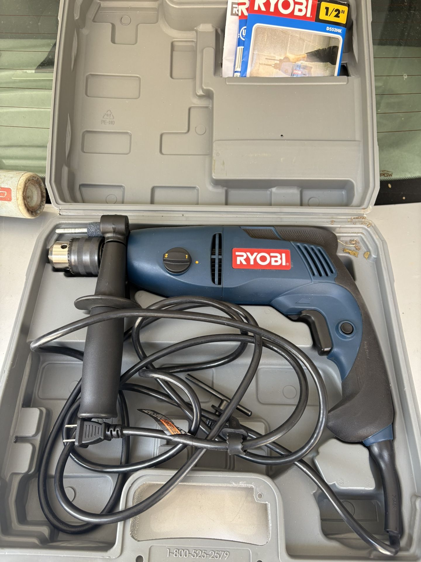 Ryobi D551H 1/2 Inch VARIABLE Corded Speed Hammer Drill w/Handle