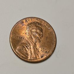 1992 Lincoln penny close a m