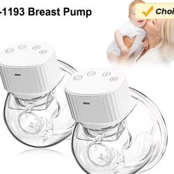 Yo-1193 Wearable Invisible Electric Breast Pump Hands Free Portable Painless Low Noise Electric Pump Modes Suction Level
