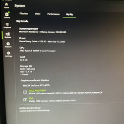 Full computer setup and desk