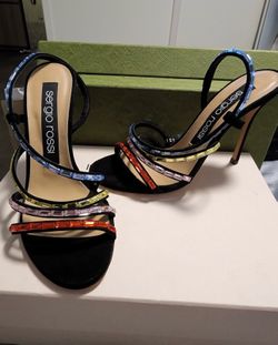 Women’s heels, strap, sandals, Sergio Rossi size 7