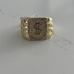 Money Sign Nugget Ring