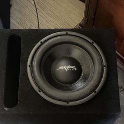 10” Skar Sub In Heavy Duty ported Box 750 RMS-1200 Total Watts