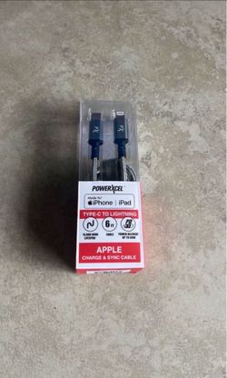 POWERXCEL Charger & Sync Cable for iPhone and iPad