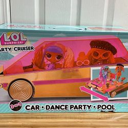New LOL Surprise Doll 3-in-1 Party Cruiser Car with Pool Dance Floor