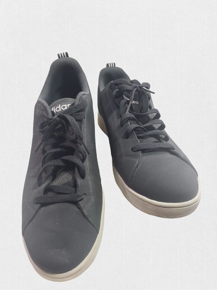 Adidas VS Advantage CL grey White Men's Sz 12.5 Tennis Sneakers F36472