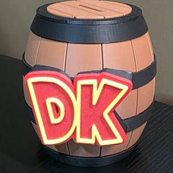 Donkey Kong Barrel Coin Bank/Pen Holder