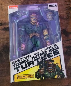 new NECA Teenage Mutant Ninja Turtles Rat King action figure from the Mirage Comics series.