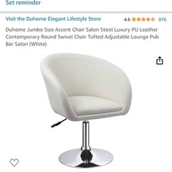 White Salon chair