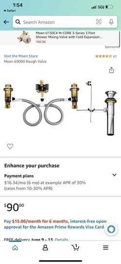 Moen 6900 Lavatory Rough Valve 60$ Each Or All 4 For 160$