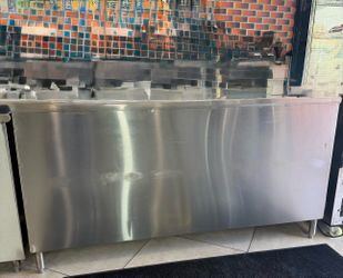 commercial stainless steel service counter