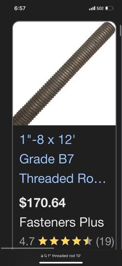 1 In Threaded Rod Framing Foundation Construction 