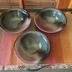 3 Ceramic Bowls.   Dishes