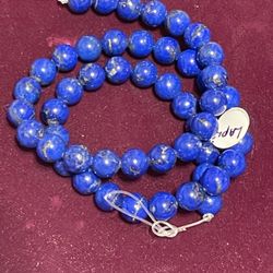 16” Strand Of  8mm Lapis Lazuli Beads