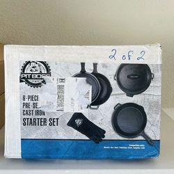 PROFESSIONAL 6-Piece Pre-Seasoned Cast Iron Starter Kit