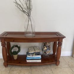 Solid Wood Console Table – 51” L x 17” D x 28” H