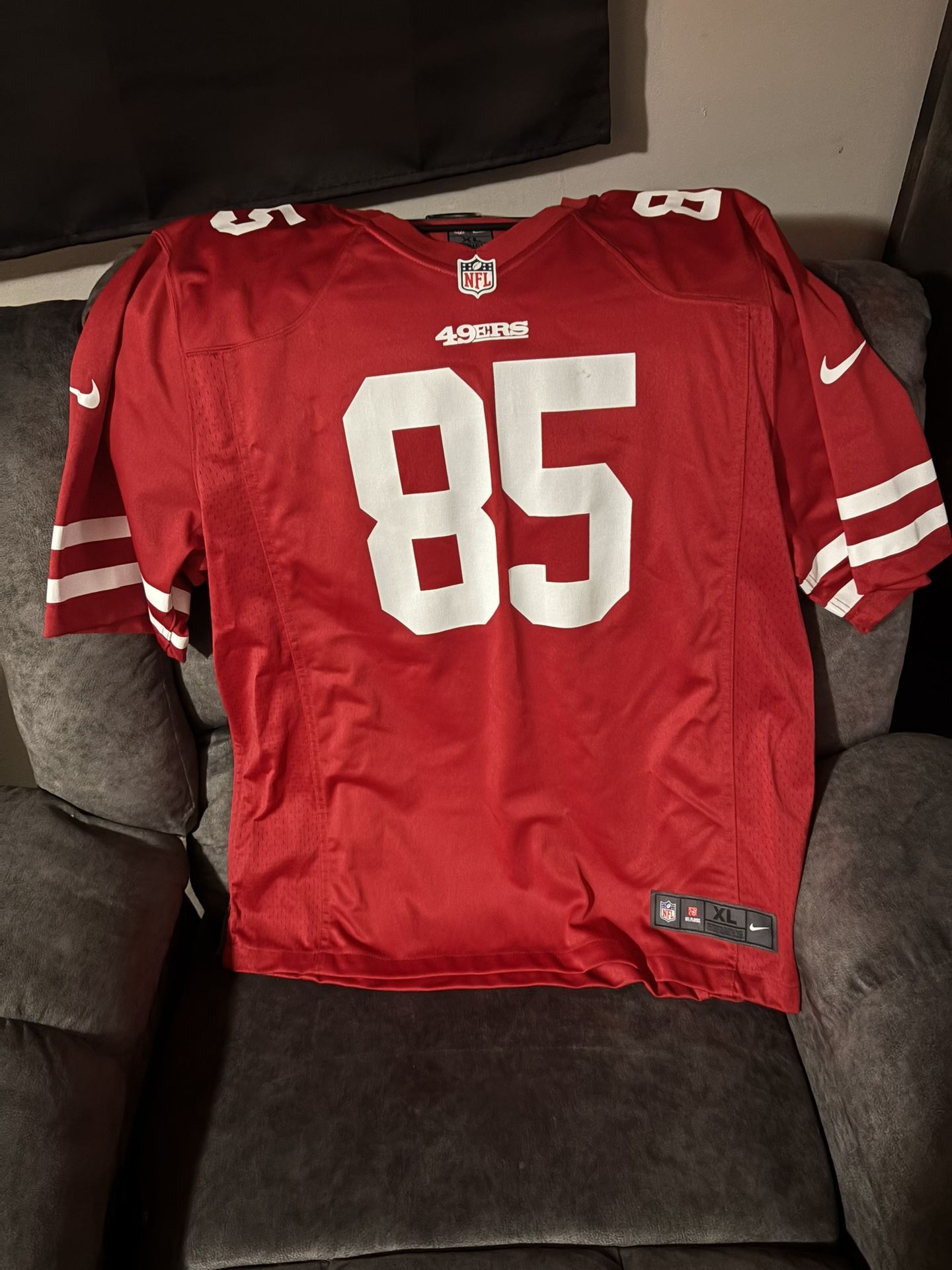 San Francisco 49ers #85 George Kittle Nike Jersey Size XL