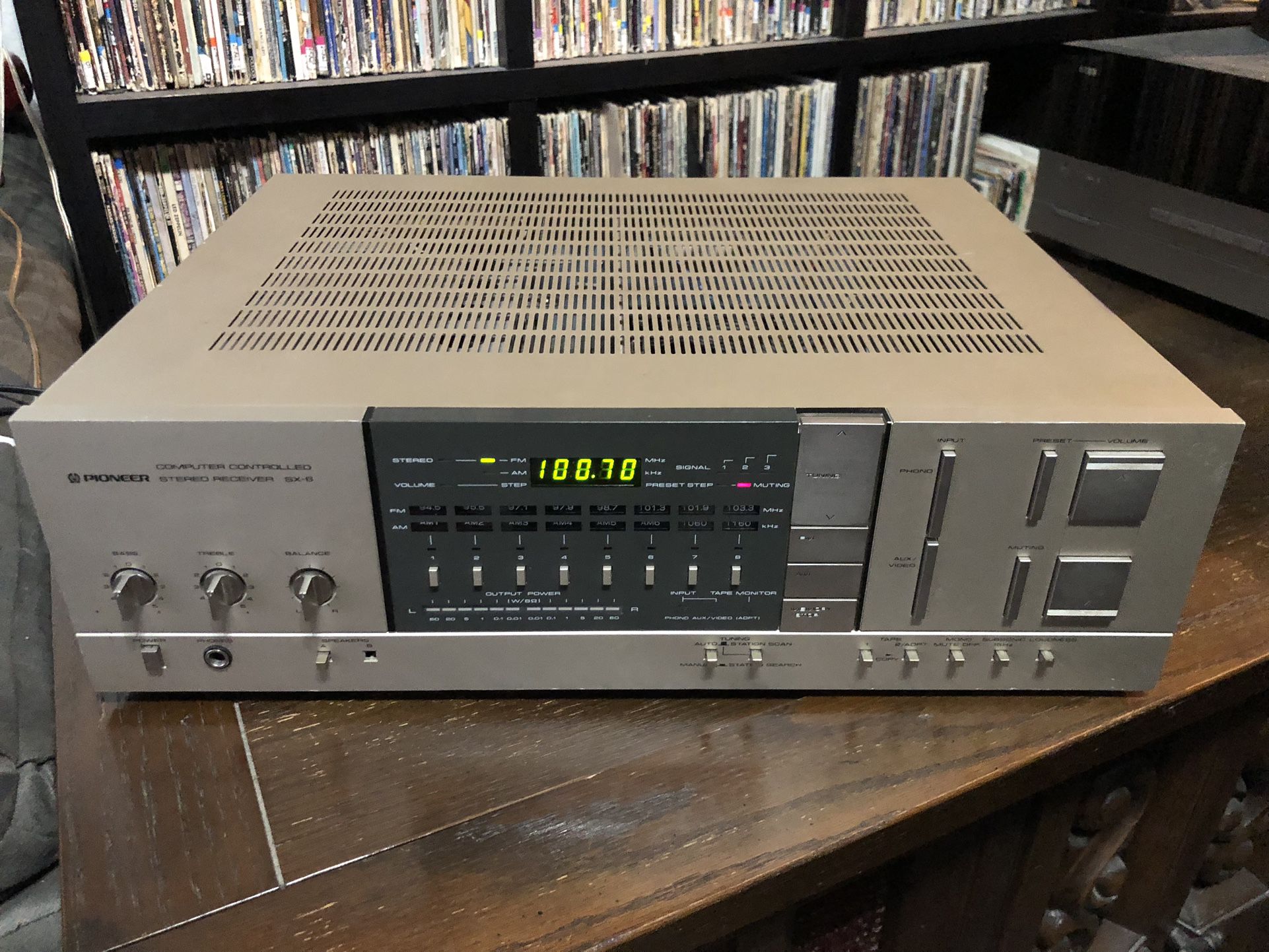 Pioneer Stereo Receiver Model No. SX-6