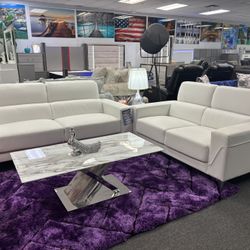 White SOFA&LOVESEAT Set For Sale ( Furniture BOGO Sale) BRAND NEW