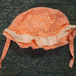Peach baby Sun Bonnet