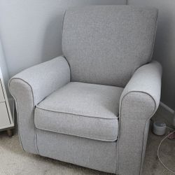 Light grey rocking chair