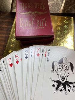 Giant size cards ♣️♥️ cartas grandes pokar ♦️♠️