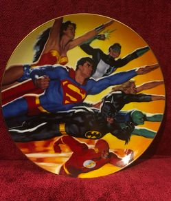 JLA Limited Edition Collector’s Plate - Number 1,072/2,500