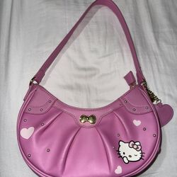 Her Universe Hello kitty Pink Heart Baguette Bag
