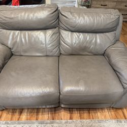 Real Leather Power Reclining Couches