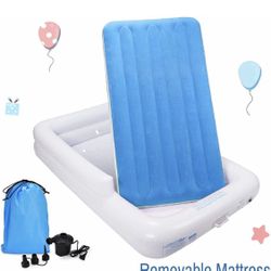 Inflatable Toddler Plastic Bed 