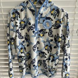 Never Worn Bluey Fleece Size Youth Large…Original Price $49.99