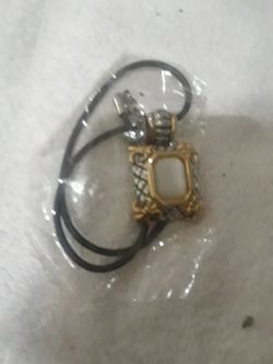 1 PearlChoker with Leather Necklace $5.00 cash only