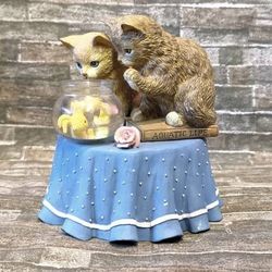 Music Box Kitten Cats Watching Fish Bowl The San Franscisco Music Box Company