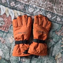 Arctix Mens Snowcat Insulated Cold Weather Snow Snowboarding Skiing Gloves Orange size Medium